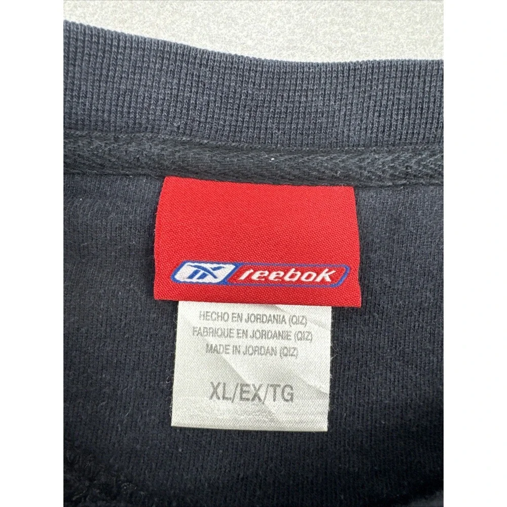 Vintage Reebok Denver Nuggets NBA Crewneck‎ Sweatshirt Blk XL Boxy-Fit Blokecore
